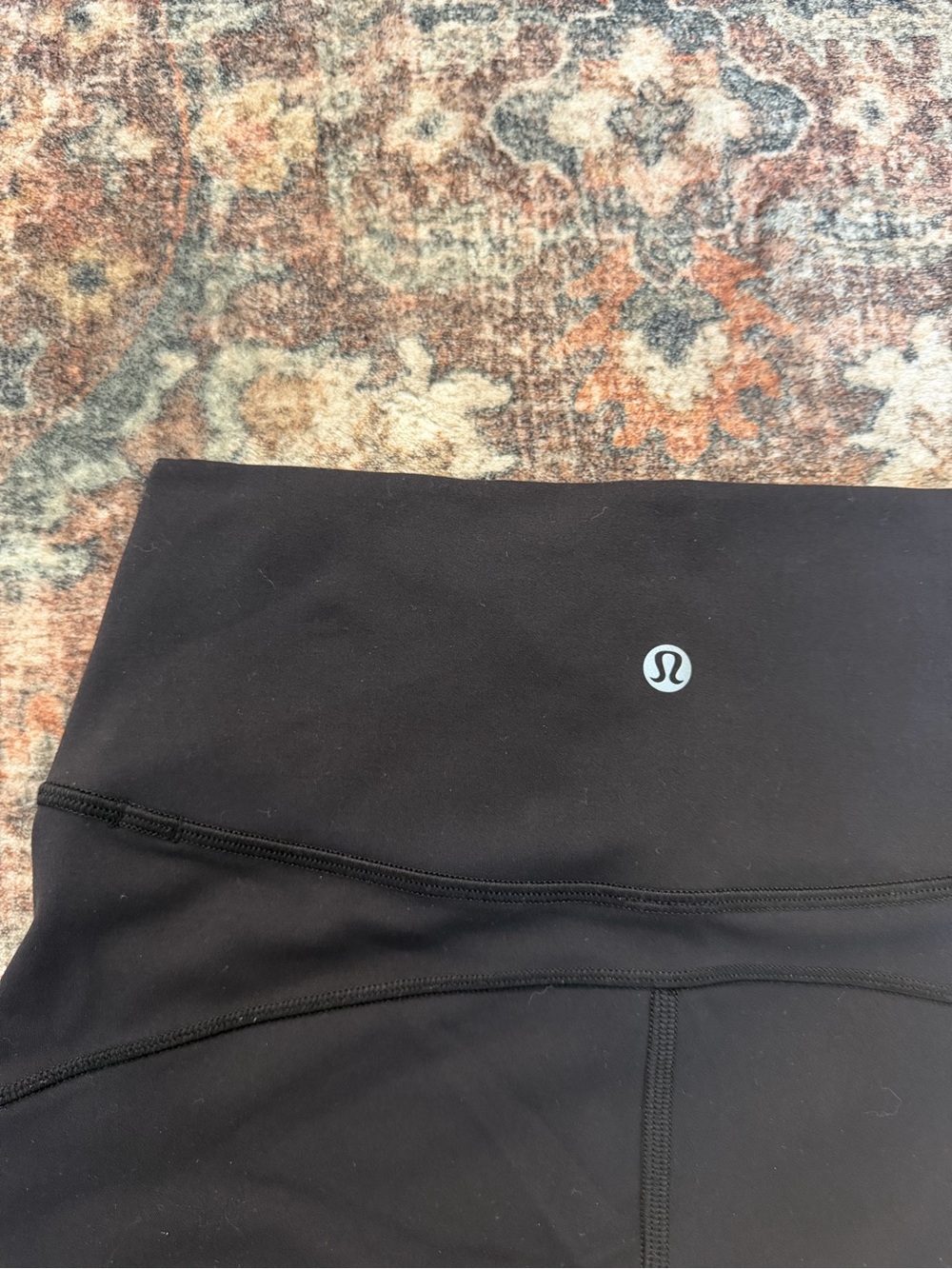 Lululemon In Movement Crop Leggings Womens Size 4 Black Everlux High Rise